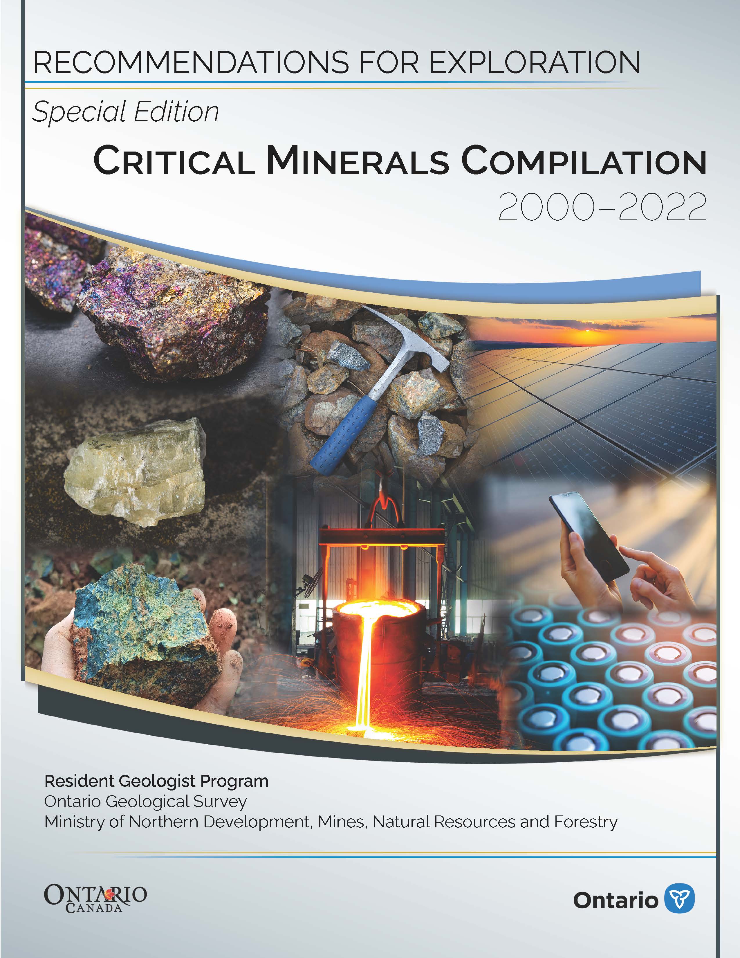 Recommendations for Exploration Special Edition Critical Minerals Compilation 2000-2022 Couverture
