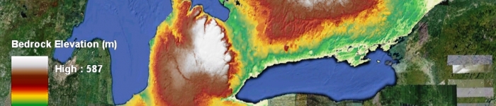 Topographie du substratum rocheux et l'épaisseur des morts-terrains